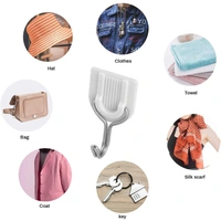 1627 Adhesive Sticker ABS Plastic Hook Towel Hanger for Kitchen/Bathroom - 0.096 kgs, China