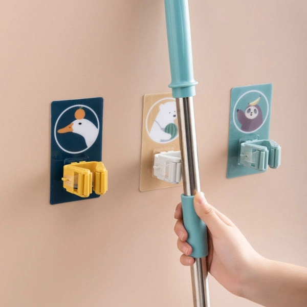 1633 Magic Sticker Series Self Adhesive Mop and Broom Holder - 0.101 kgs, China