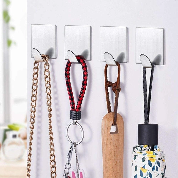1643 Multipurpose Stainless Steel Adhesive Hooks - China, 0.1 kgs