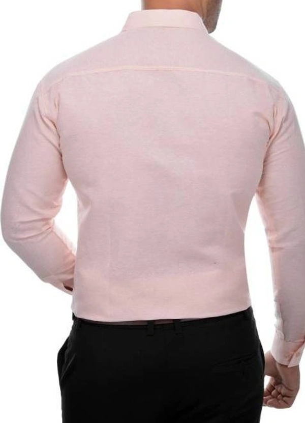 FULL-P44-SHIRT-PINK Khadi Cotton Full Sleeve Shirt - India, XXL / 44, 0.25 kgs