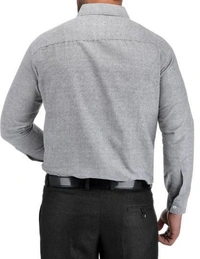 FULL-P42-SHIRT-GREY Khadi Cotton Full Sleeve Shirt - India, XL / 42, 0.25 kgs