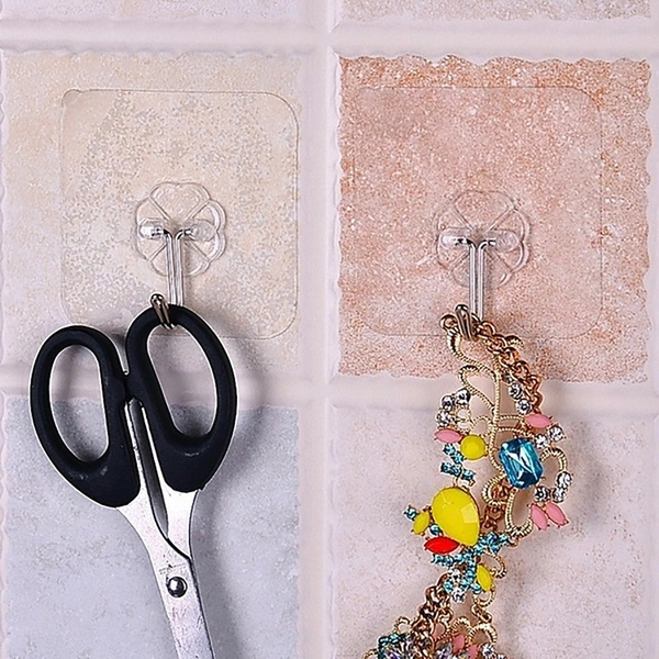 1689 Multipurpose Strong Small Stainless Steel Adhesive Wall Hooks - 0.039 kgs, China