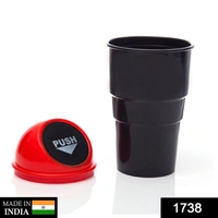 1738 Mini Car Trash Bin Can Holder Dustbin - 0.29 kgs, India