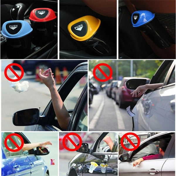 1738 Mini Car Trash Bin Can Holder Dustbin - 0.29 kgs, India