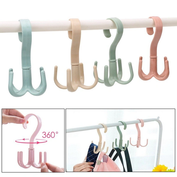 1744 360 D Rot 4 Claws Hook used in hanging and supporting various types of stuffs and items etc. - China, 0.35 kgs