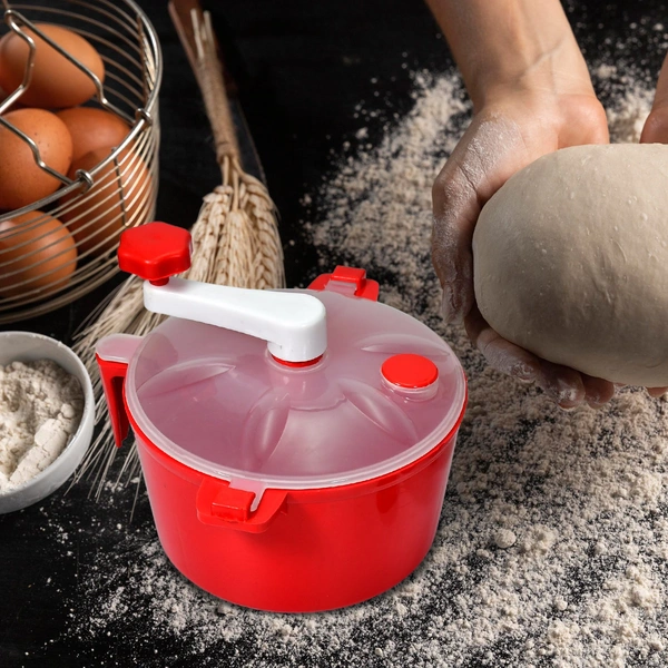 2011 Dough Maker Machine With Measuring Cup (Atta Maker) - Red Color - 1.05 kgs, India