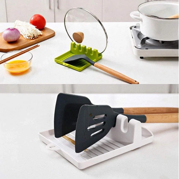 2121 Multi-Functional Spatula Holder/Rest for Kitchen Utensils (Parrot colour) - 0.1 kgs, India
