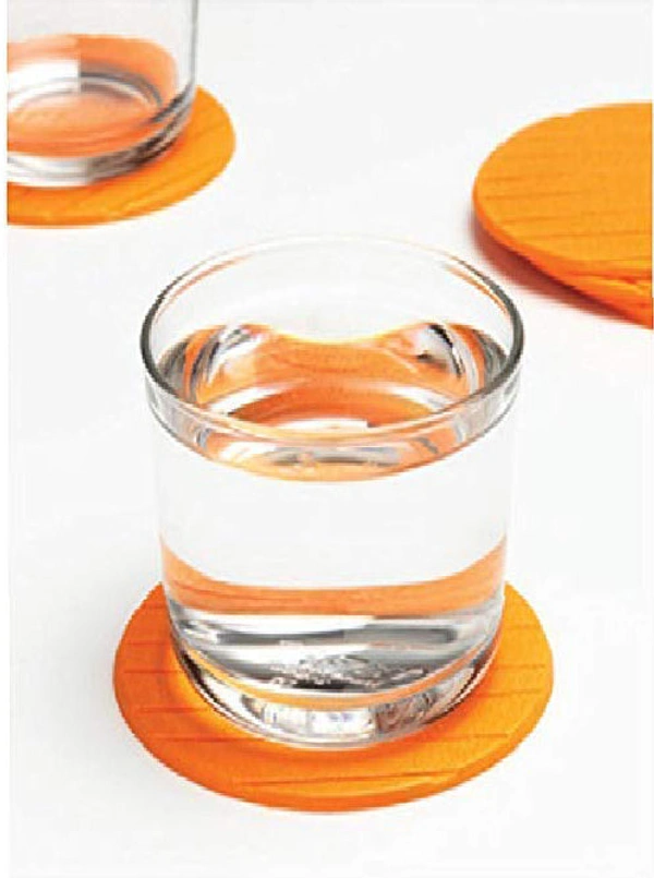 2127 Coasters Round Heat Resistant Pads Flexible for Home Kitchen Tools Tableware (3 pack) - 0.2 kgs, India
