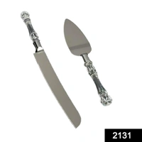 2131 Stainless Steel Cake Knife Server Set with Handle Slicer - 0.118 kgs, China