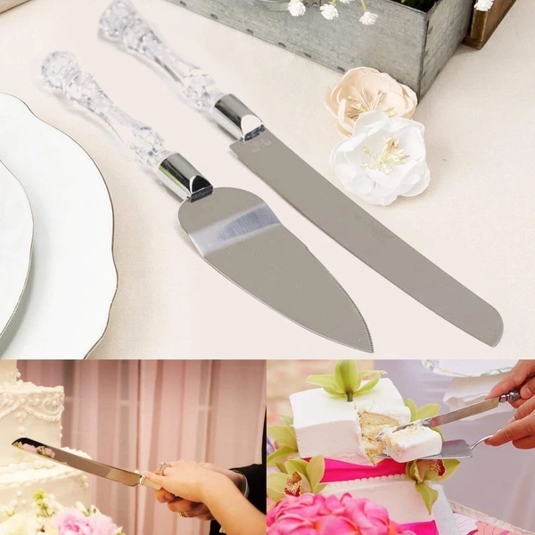 2131 Stainless Steel Cake Knife Server Set with Handle Slicer - 0.118 kgs, China
