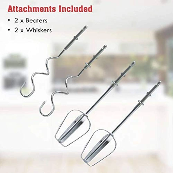 2143 Compact Hand Electric Mixer/Blender for Whipping/Mixing with Attachments - 0.6 kgs, China