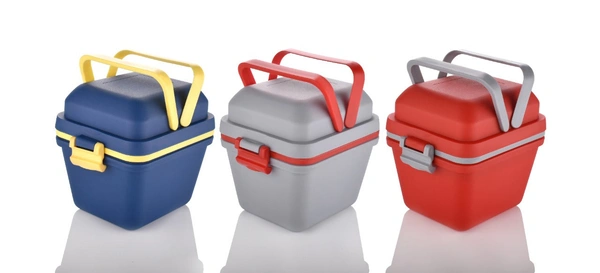 2144 Airtight Lunch Box with Handle & Push Lock - India, 0.585 kgs