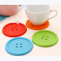 2148  Button Coasters Coffee Mat Pads Place Mat Holder Tea Cup Cushion (5pcs) - 0.08 kgs, India