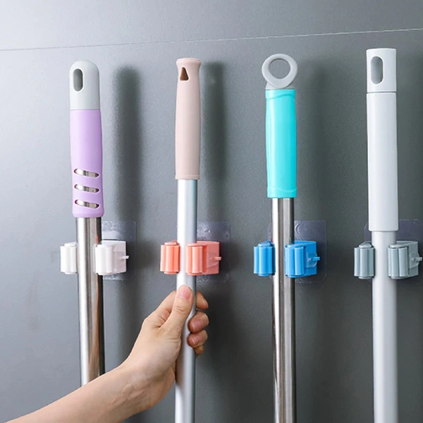 2177 Magic Sticker Series Self Adhesive Mop and Broom Holder - 0.06 kgs, China