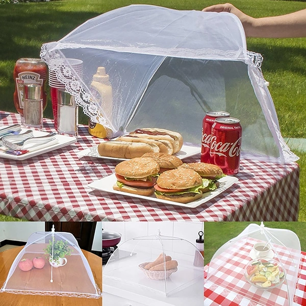 2280 Food Covers Mesh Net Kitchen Umbrella Practical Home Using Food Cover (Multicolour) - 0.18 kgs, China