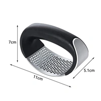 2350 Multipurpose Garlic Presser Squeeze Press Crusher Stainless Steel Kitchen Tools, Quick Handy Ginger Garlic Crusher - 0.111 kgs, China