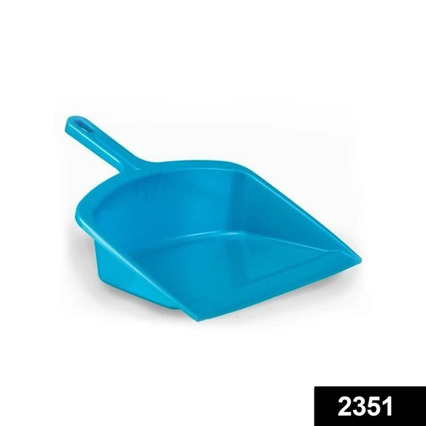 2351 Durable Lightweight Multi Surface Plastic Dustpan with Handle - India, 0.53 kgs