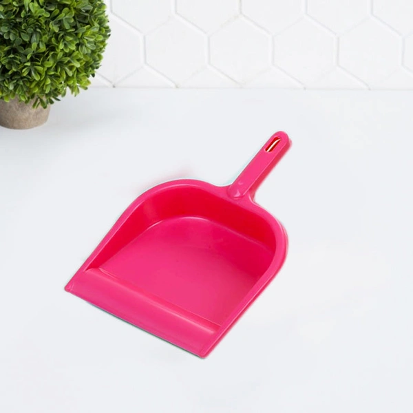 2351 Durable Lightweight Multi Surface Plastic Dustpan with Handle - India, 0.53 kgs