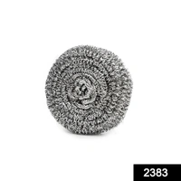 2383 Round Shape Stainless Steel Ball Scrubber - 0.245 kgs, India