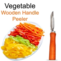 2455 Wooden Handle and Stainless Steel Vegetable Peeler - 0.042 kgs, China