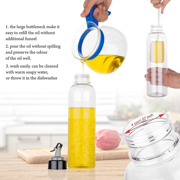 2610 Oil Dispenser with Leakproof Seasoning Bottle (500Ml capacity) - 0.266 kgs, India