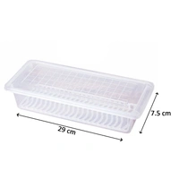 2628 Food Storage Container with Removable Drain Plate and Lid 1500 ml (Pack of 2Pc) - India, 0.906 kgs