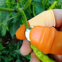 2662V 1 Pair V Thumb Cutter with Box used in all kinds of household and official kitchen purposes for peeling and cutting of various types of vegetables and fruits etc. - 0.029 kgs, India