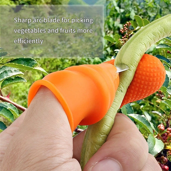 2662V 1 Pair V Thumb Cutter with Box used in all kinds of household and official kitchen purposes for peeling and cutting of various types of vegetables and fruits etc. - 0.029 kgs, India
