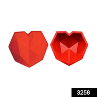 3258 Flexible Silicone 3D Diamond Heart Shape Pinata Chocolate Cake Mold - 0.07 kgs, India