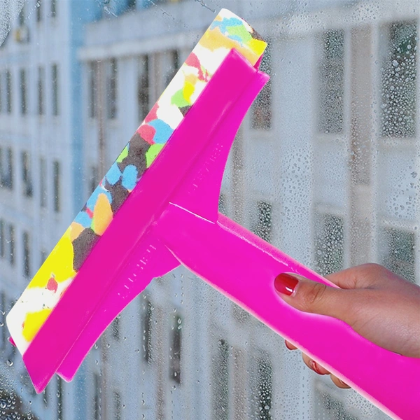 3432 Premium Quality Foam Plastic Handle Bathroom Floor Cleaning Wiper - 0.295 kgs, India