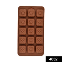 4632 15 Cavity Square Shape design Silicone Mold Baking Tray - 0.147 kgs, India