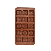 4632 15 Cavity Square Shape design Silicone Mold Baking Tray - 0.147 kgs, India