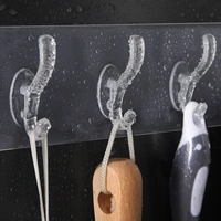4654A Adhesive Transparent Heavy Duty Wall Hook - 0.32 kgs, China