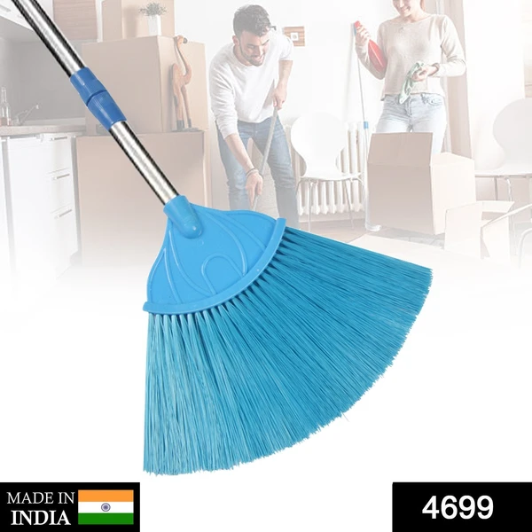 4699 Broom with Long Stainless Steel Rod and Extendable Cobweb Cleaner Stick - India, 2.11 kgs