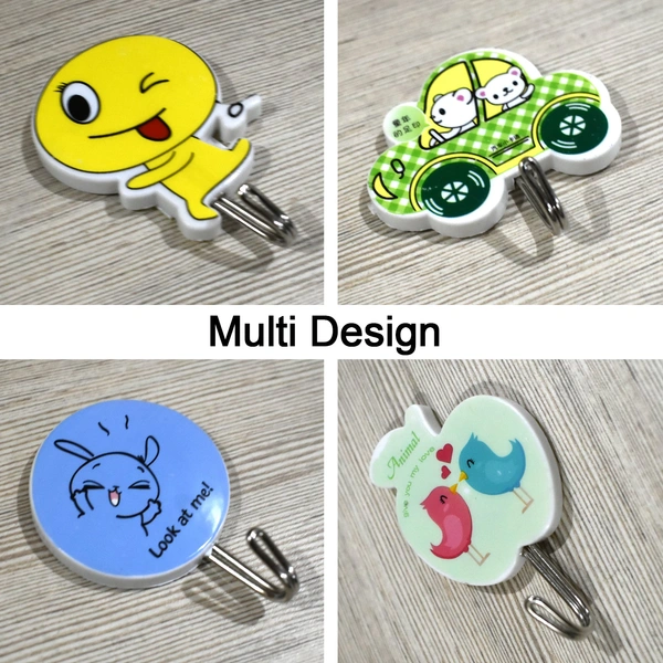 4728 Plastic Self-Adhesive Kitchen 3Pc Hooks - 0.158 kgs, China