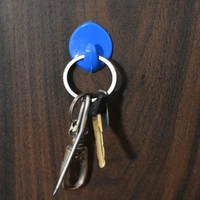 4842 12Pc Plastic Adhesive Hooks For Placing On Wall Surfaces In Order To Hang Various Stuffs And Items. - 0.128 kgs, China