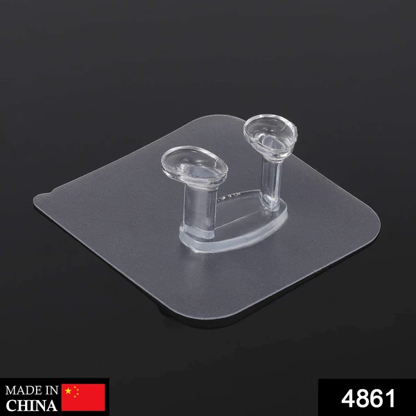 4861 Transparent Multi-Function Wall Storage Hooks - China, 0.032 kgs