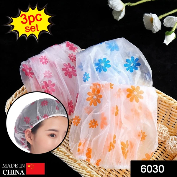 6030 Shower Cap Bath Shower Cap ,Women Reusable Waterproof Women Shower - China, 0.324 kgs