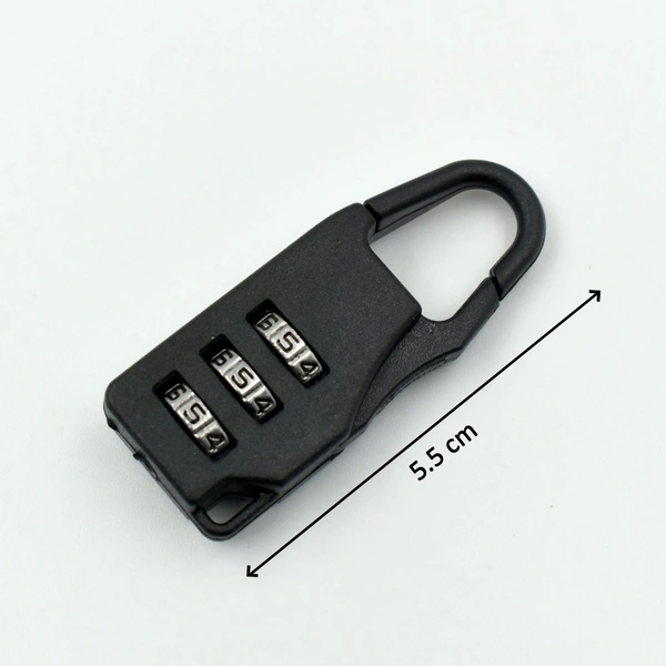 6109 3 Digit luggage Lock and tool used widely in all security purposes of luggage items and materials. - China, 0.015 kgs