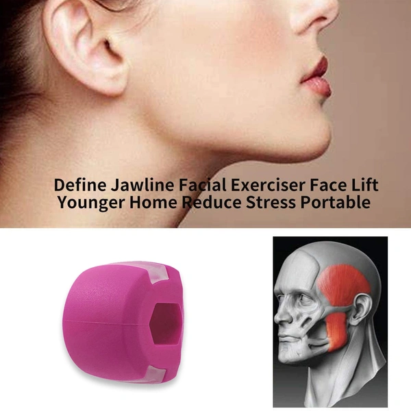 6607 PINK JAWLINE EXERCISER TOOL FOR MEN & WOMEN - 0.03 kgs, India