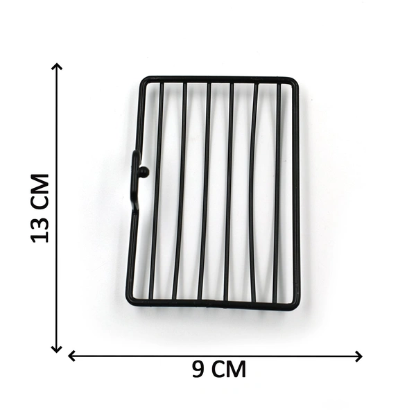 9016 Wall Mount 2 Pc Soap Rack used in all kinds of places household and bathroom purposes for holding soaps. - India, 0.2 kgs