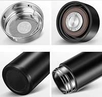 Water Bottle Container SWISS MILITARY Digital Vacuum Flask Black (SMF5), Stianless Steel  - 