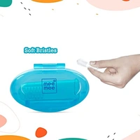 MEE MEE UNIQUE FINGER BRUSH & GUM TONGUE CLEANER SET WITH WIDER BRISTLES & REGULAR BRISTLES