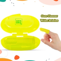 MEE MEE UNIQUE FINGER BRUSH & GUM TONGUE CLEANER SET WITH WIDER BRISTLES & REGULAR BRISTLES
