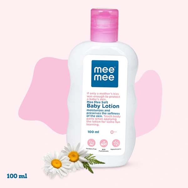 Mee Mee  MEE MEE SOFT MOISTURIZING BABY LOTION WITH FRUIT EXTRACTS, 100ML