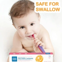 Mee Mee MEE MEE FLUORIDE-FREE MILD TODDLER TOOTHPASTE WITH TRIPLE CALCIUM (ORANGE FLAVOUR, 70GMS)