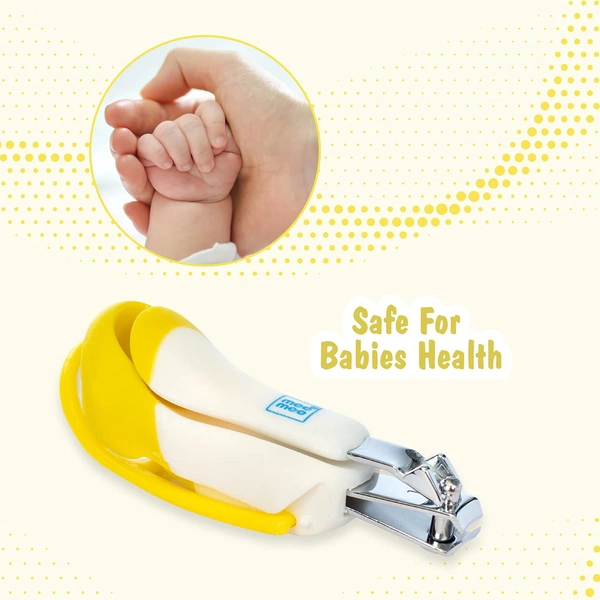 Mee Mee Gentle Nail Clipper with Magnifier (White/Yellow)