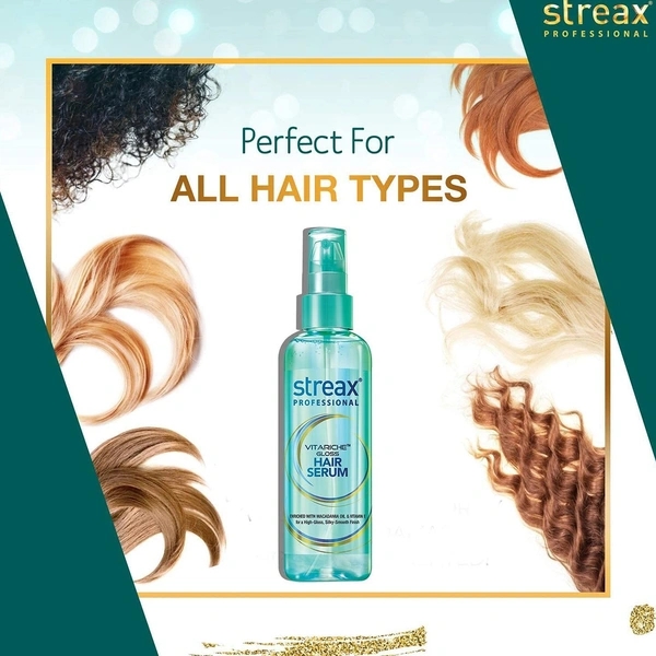 Streax Professional Vitariche Gloss Hair Serum - 100 Ml