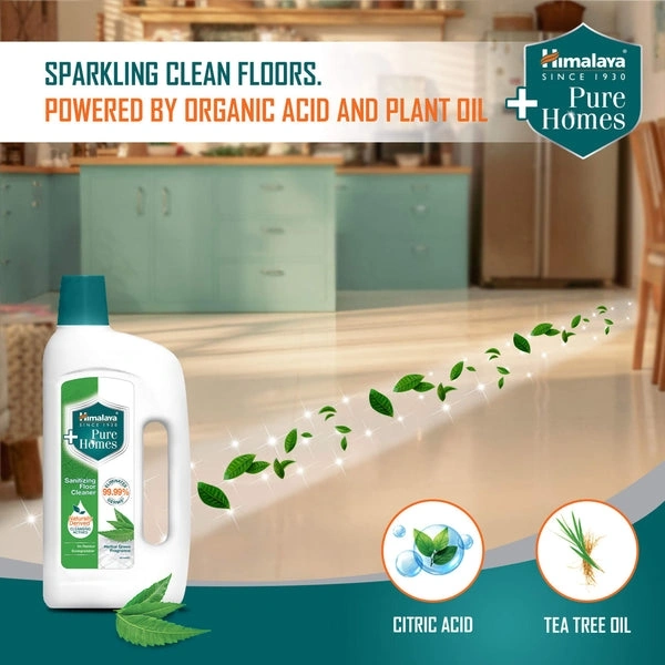 Himalaya Pure Homes Sanitizing Floor Cleaner (Herbal Green) - 1 Litre
