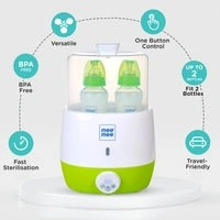 MEE MEE ADVANCED 3 IN 1 STEAM DIGITAL STERILIZER & BOTTLE & FOOD WARMER | FOR 2 BABY BOTTLES